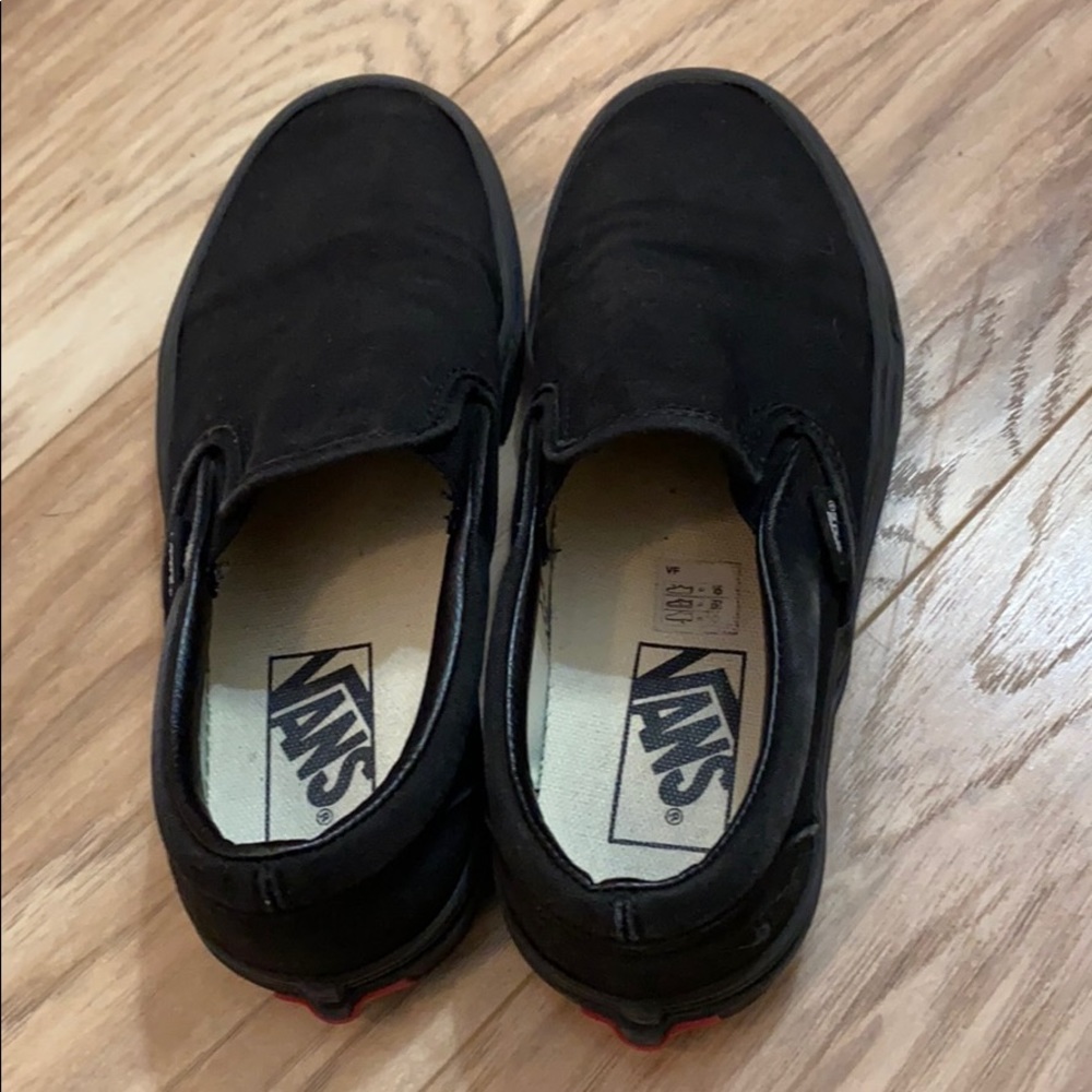 Boys Black Vans